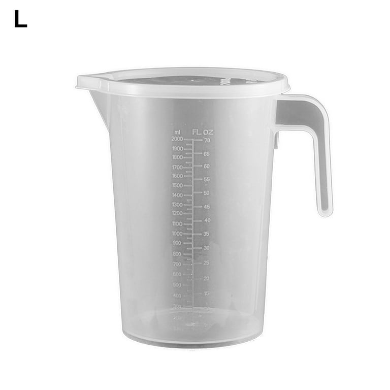 1PC Plastic Measuring Cup, Heat-Resistent Measuring Jug with Spout and  Handle Grip, Microwave and Dishwasher Safe Measuring Cup for Flour Oil  Powder