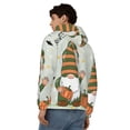 thumbnail image 4 of Honeii Gnome Holding A Pumpkin Print Hoodies for Men, Pullover & Full Zip, Breathable Zip up Hoodie, Sweatshirt-Small, 4 of 5