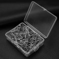 thumbnail image 3 of Shisuyan Drapery Pin Hooks Silver 100Pcs 12x28mm, 3 of 8