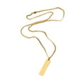 thumbnail image 2 of Collar con colgante de acero de titanio, hecho a mano, con cierre resistente. oro, 2 of 9