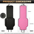 thumbnail image 7 of Uorisanigo Pink Car Seat Covers 2 Pack Front Automotive Seat Protector Durable Non‑Slip Polyester Car Seat Mats Removable Automotive Accessories Universal for Sedan SUV Truck Van, 7 of 7