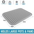 thumbnail image 2 of Paquete de 2 salvamanteles de silicona para ollas y sartenes calientes - Salvamanteles multiusos y versátiles - Salvamanteles de silicona resistente al calor - Almohadillas calientes duraderas y, 2 of 6