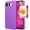 Purple, variant on TJS for T-Mobile REVVL 8 Phone Case, with Tempered Glass Screen Protector, Slim Dual Layer Hybrid Shockproof Rugged Phone Cover (Black)