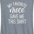 thumbnail image 3 of Instant Message - My Favorite Niece Gave Me This Shirt - Women's Racerback Tank Top, 3 of 6