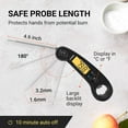 thumbnail image 4 of Flamen Waterproof Digital Meat Thermometer, Instant Read for Cooking & BBQ Black, 4 of 8