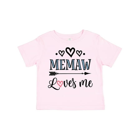 

Inktastic Memaw Grandma Loves Me Gift Toddler Toddler Girl T-Shirt