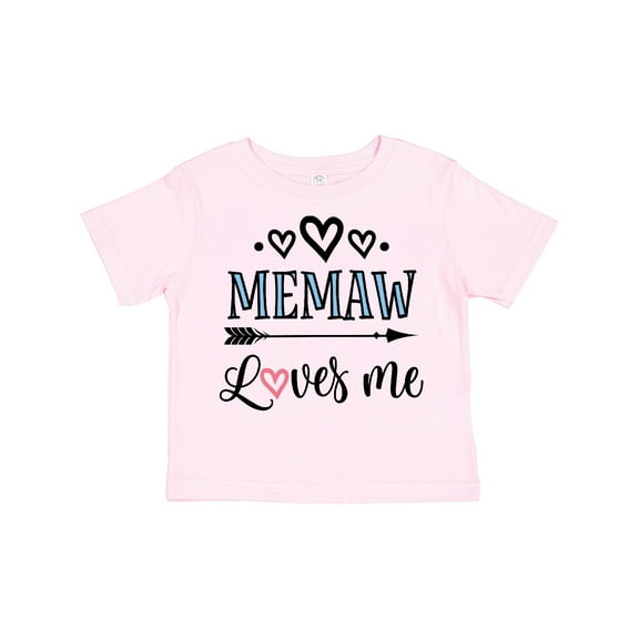 Inktastic Memaw Grandma Loves Me Girls Toddler T-Shirt