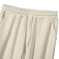thumbnail image 6 of Men's Pants Big and Tall 54x30 Solid Color Tight Waist Drawstring Pocket Casual Sports Pants Active Fit, 6 of 9
