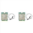 thumbnail image 1 of 2X Tarjeta WiFi Inalámbrica QCNCM865 de Triple Banda con Bluetooth 5.4, Adaptador de Red Inalámbrico de Triple Banda de 2,4 G/5 G/6 Ghz para Win11, 1 of 5