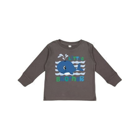 

Inktastic Whale Little Brother Gift Toddler Boy Girl Long Sleeve T-Shirt