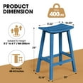 thumbnail image 6 of CIOKEA 29'' Bar Stools set of 4, All-Weather Durable Heavy Duty HDPE Stools with Footrest, Waterproof Patio Seats Modern Bar Height Stools for Indoor/Outdoor， Dark Bule, 6 of 6