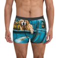 thumbnail image 2 of Bingfone Vintage Pickup Sunflower Dog Men's Underwear - Casual Stretch Boxer Briefs-Small, 2 of 7