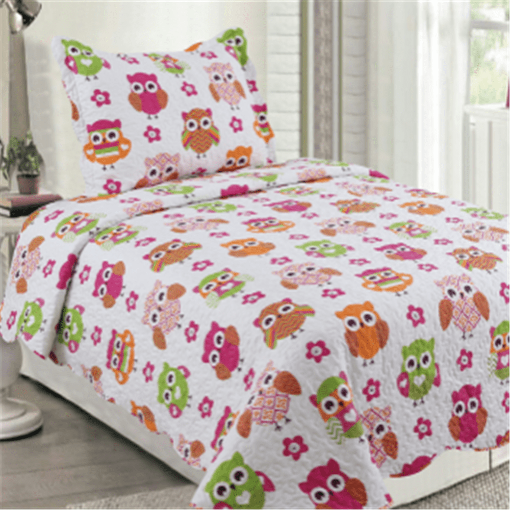 Details about   Bedspread Quilted Printemps of Twinset Double Percale Cotton show original title 