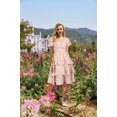 thumbnail image 3 of Vestido de sol de verano Belle Poque Floral Swing Pink para mujer, 3 of 6