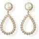 thumbnail image 1 of Pendientes de perlas chapados en oro de 14 quilates con aguja de plata S925, estilo palacio retro para mujeres, niñas, regalo de San Valentín, cumpleaños, aniversario, fiesta…, 1 of 5