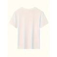 thumbnail image 2 of Camiseta con estampado gráfico de crayones de colores, camiseta de algodón de manga corta con cuello redondo, informal y moderna para niña, ideal para primavera y verano, ropa de diario para niña., 2 of 6