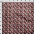 thumbnail image 4 of oneOone Polyester Spandex Brown Fabric Abstracts Craft Projects Decor Fabric Printed By The Yard 56 Inch Wide, 4 of 5