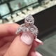 thumbnail image 5 of Anillos de promesa de plata delicado diseño nudo conjunto de moda anillo de bodas para las mujeres, 5 of 8
