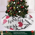 thumbnail image 6 of FMSHPON Valentine's Day Mother's Day Red Heart Love Xmas Christmas Tree Skirt Stand Mat for Holiday Party Decoration Indoor Outdoor 48 inches, 6 of 6