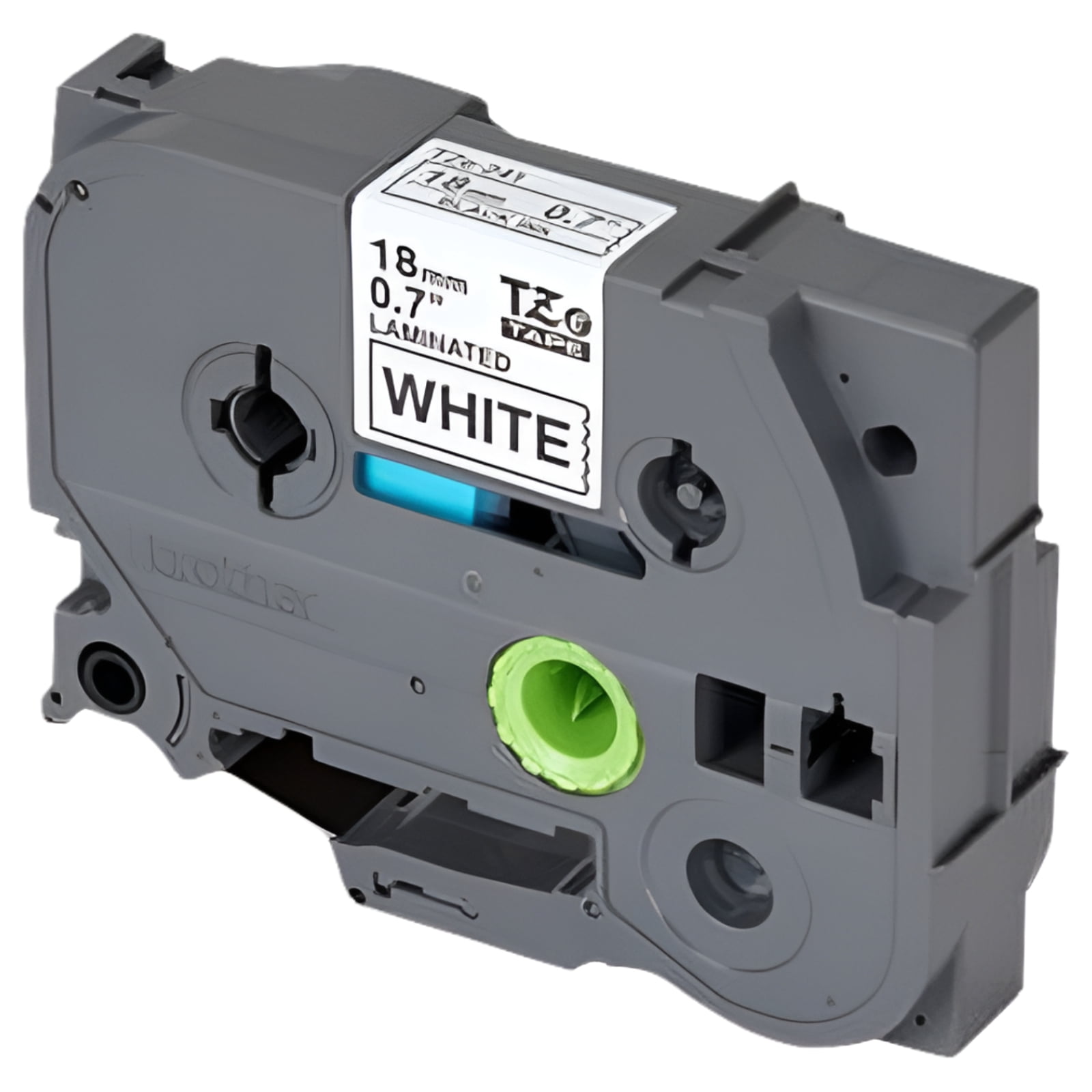 Genuine Brother 3/4" (18mm) Black on White TZe P-touch Tape for Brother PT-1950, PT1950 Label Maker