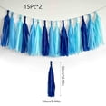 thumbnail image 2 of Tassel Garland Party, Paper Tassel Banner with Hanging String, Tissue Tassel Garland for Birthday Baby Shower Wedding Graduation Decor, DIY Party Streamers Set, 2 of 7