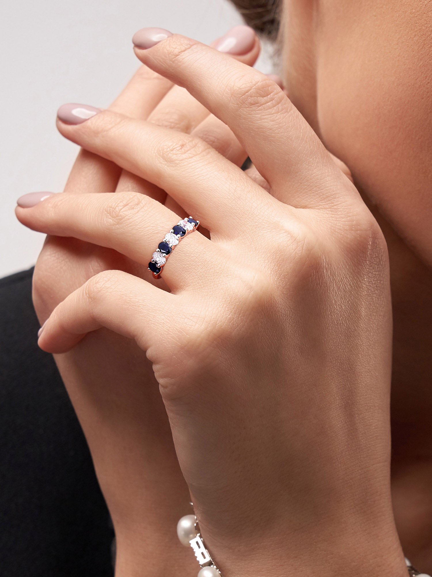 Everly Women's Sapphire 14k White Gold Ring