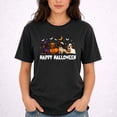 thumbnail image 2 of Happy Halloweenie Dachshund Graphic Tee Dog Lovers Cotton Blend, 2 of 6