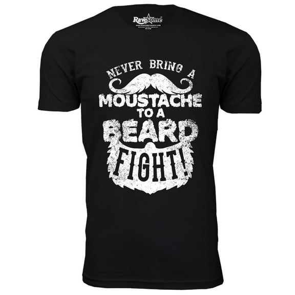 Men's Greatest Beard T-Shirt - Never Bring a Moustache to a Beard Fight