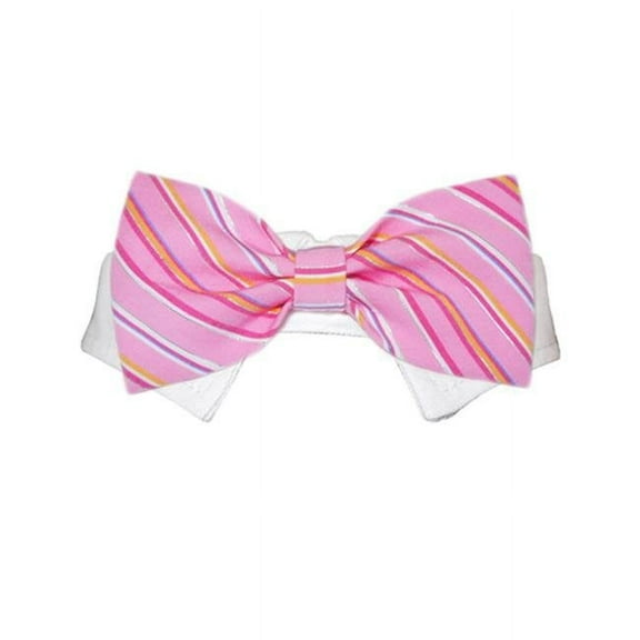 Pooch Outfitters  Ryan Bow Tie - Pink - Medium