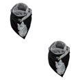 thumbnail image 2 of Guardoinrt Écharpes Écharpe Style Rétro Décontracté Enveloppe de Tête Chaude Coton Foulard Chat 175CM 2Set, 2 of 6
