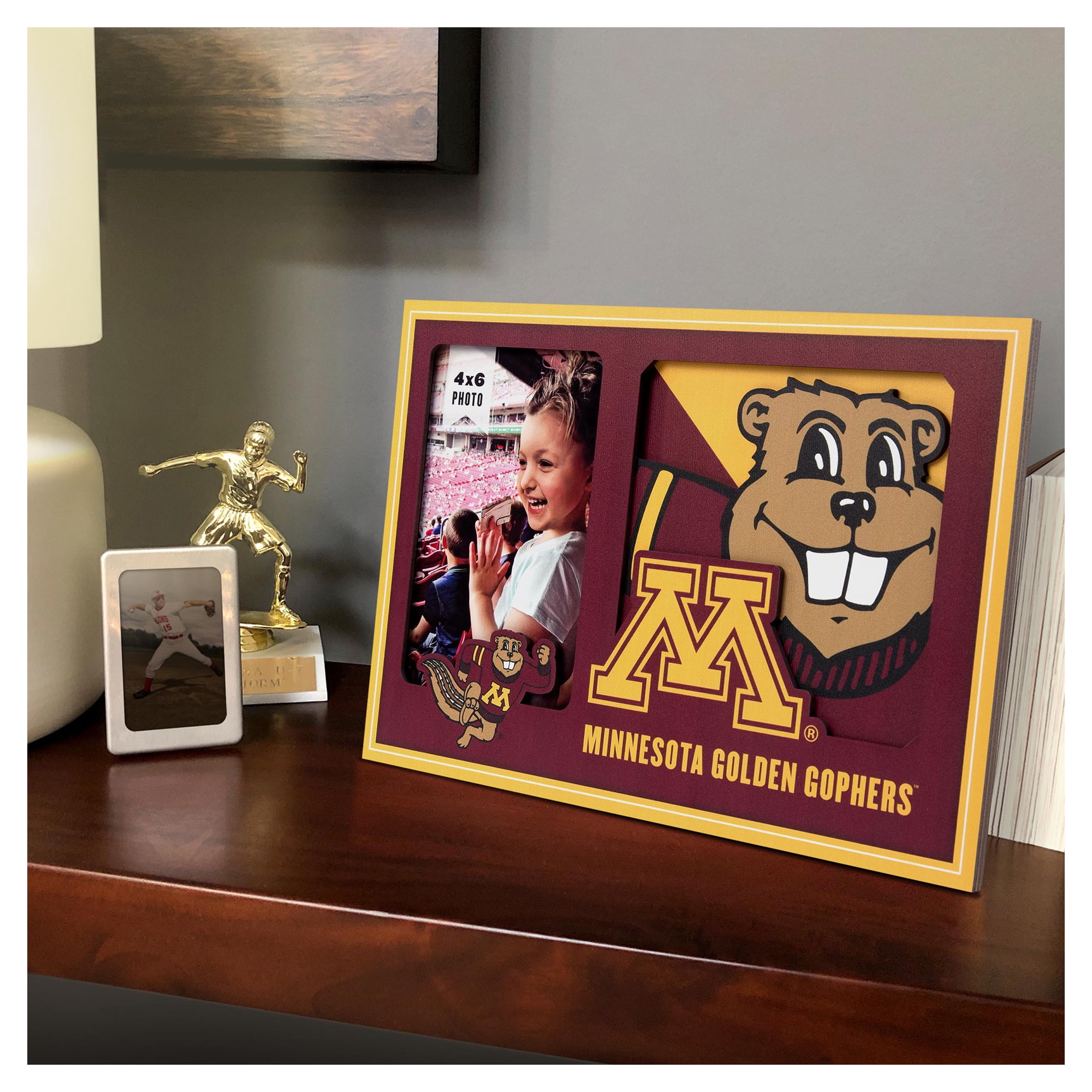 IDNA Minnesota Golden Gophers 3D Logo Series Picture Frame