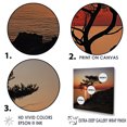 thumbnail image 3 of Designart "Panoramic View Of Coastal Trees I" Coastal Sunset Floater Framed Wall Art Prints, 3 of 5