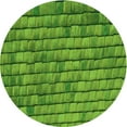 thumbnail image 1 of Ahgly Company Indoor Round Patterned Nebula Green Area Rugs, 3' Round, 1 of 6