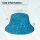 thumbnail image 3 of Balery Blue Glitter Sombreros para el sol para hombre y mujer, sombrero de pescador con UPF 50+, 3 of 6