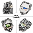 thumbnail image 5 of ALAZA Rectangular Pattern Womens Travel Laptop Backpack Large Daypack Ladies Shoulder Bags M, 5 of 7