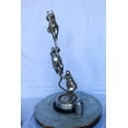 thumbnail image 5 of Nifao Three Voluptuous Women Climbing a Rope Statue, Silver Finish – Home Decor Sculpture, 12"L x 12"W x 32"H, 5 of 9