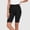 *Black, variant on Women's High Waist Stretchy Shorts,Solid Color Shorts for Yoga and Everyday Wear Brown,Women's Plus XXL