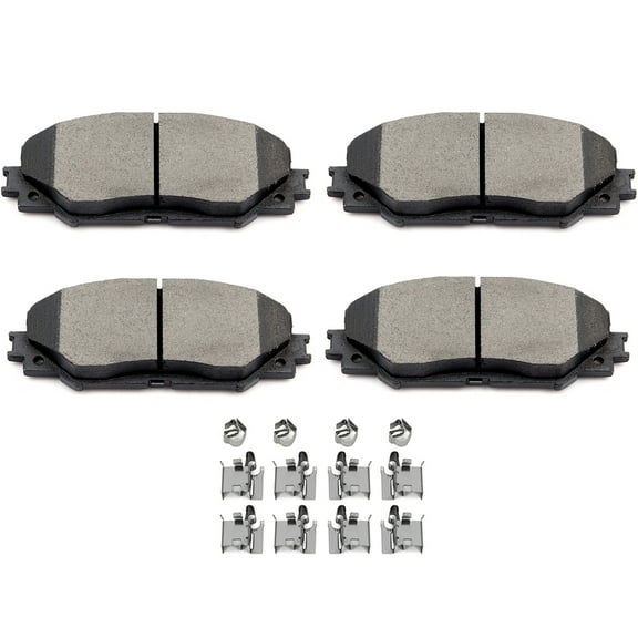 CCIYU Professional Ceramic Disc Front Pads Set with clip fit for 2010-2012 for Lexus HS250h,2009-2010 for Pontiac Vibe,for Scion xB xD,for Toyota Corolla Matrix Prius V RAV4