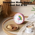thumbnail image 6 of Visual Timer for Kids, 60-Minute Countdown Timer for Classroom Office Kitchen, Desk Timer Kids Time Management Tools with Silent Operation, Pomodoro Time Rainbow Pattern(Pink), 6 of 13