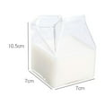 thumbnail image 4 of Milk Carton Glass Drinking Cup, Handcrafted High Borosilicate Glass with Unique Design for Milk Juice Water, Heat-Resistant and Dishwasher-Safe Breakfast Beverage Container for Home Kitchen Decor, 4 of 7