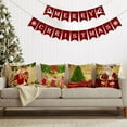 thumbnail image 6 of Set of 4 Christmas Pillow Covers 16x16 Inch Merry Christmas Pillow Cases Christmas Tree Velvet Throw Pillow Covers Gold Xmas Holiday Pillow Covers Outdoor Couch Sofa Cushion Covers for New Year(16), 6 of 6