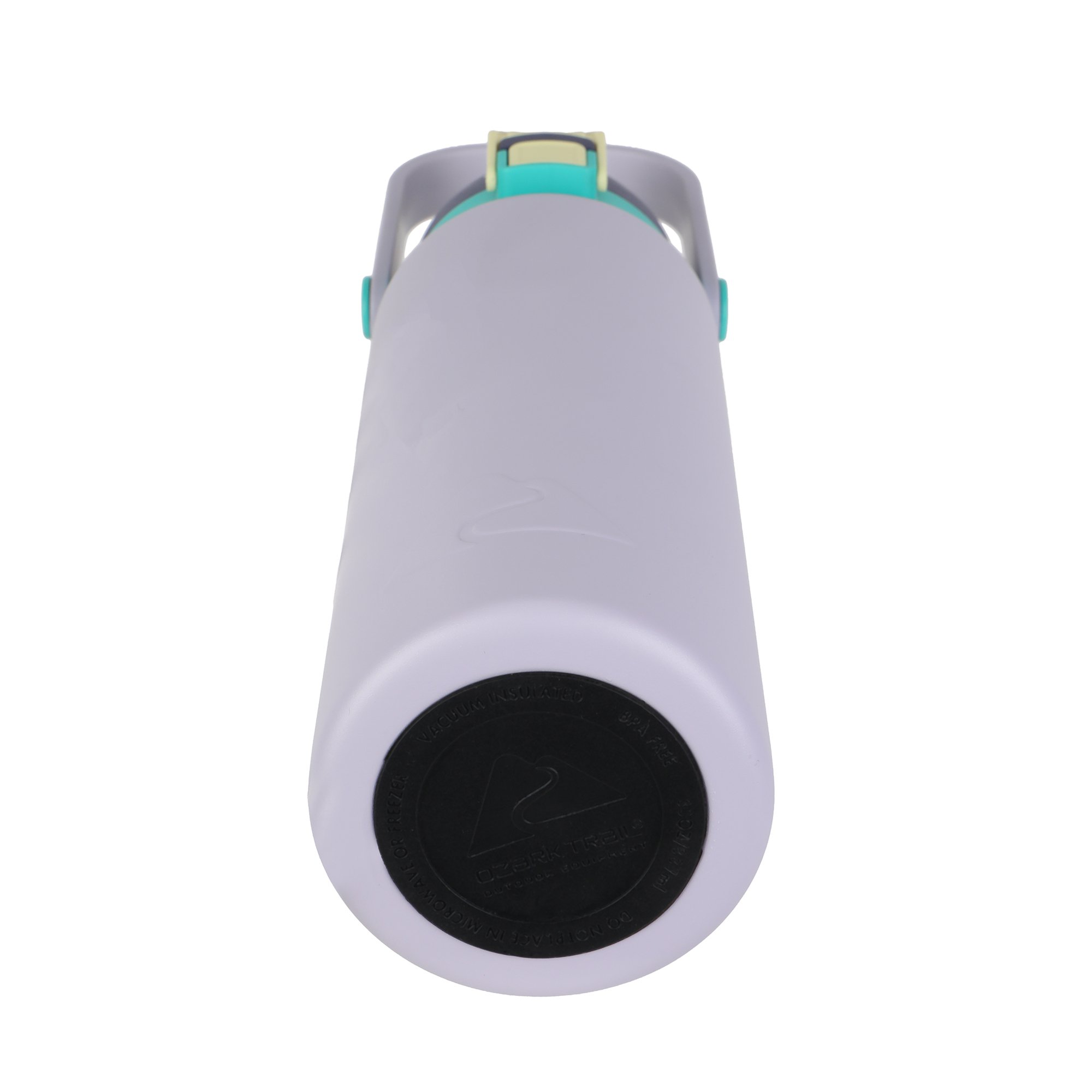 Botella de agua de acero inoxidable al vacío Ozark Trail de 30 oz con tapa dual para sorber y verter, color púrpura 8