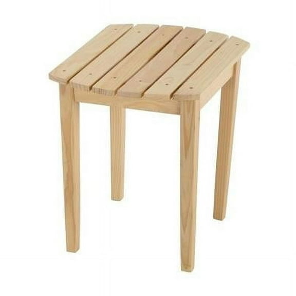 Oceanic Collection Solid Wood Side Table, Natural