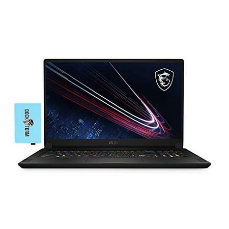 MSI GS76 Stealth 11UH-029 Gaming & Entertainment Laptop (Intel i7-11800H 8-Core, 32GB RAM, 8TB PCIe SSD, RTX 3080, 17.3" Full HD (1920x1080), WiFi, Bluetooth, Webcam, Win 10 Home) with Hub