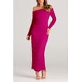thumbnail image 4 of Vestido PRETTYGARDEN para mujer, maxi fruncido con hombros descubiertos XL, 4 of 8
