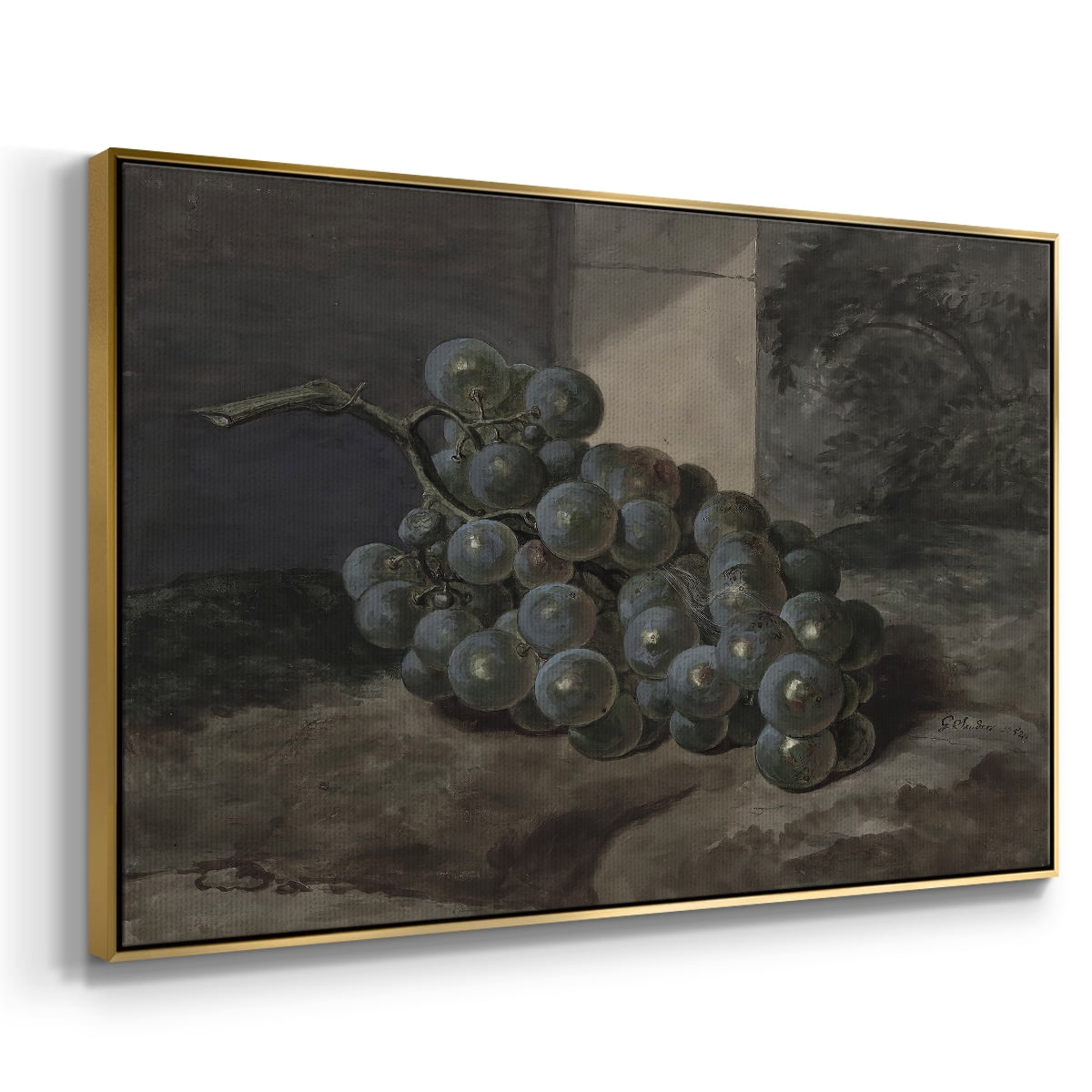 Vintage Botanical Print-XLIII By Wexford Home Framed in Gold Wood Gallery Wrapped Canvas 25 in. x 37 in.