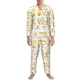 thumbnail image 3 of Balery Farm Bee Cute Honey Pijama para Hombre de Dos Piezas con Manga Larga, Conjunto de Dormir y Descanso Suave con Bolsillos-X-Large, 3 of 7