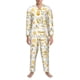 thumbnail image 3 of Fotbe Farm Bee Cute Honey Pijama de Hombre con Estampado de Manga Larga, Conjunto de 2 Piezas, Ropa de Dormir Suave y Cómoda con Bolsillos-Small, 3 of 7