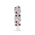 thumbnail image 3 of ANGARA Natural Nature Inspired Round Ruby & Diamond Vine Ring in 14K White Gold for Women (Size-1.3mm) | July Birthstone, Birthday, Anniversary, Jewelry Gift for Women | Natural Ruby Ring, 3 of 10