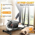 Elliptical Machine 8 Levels Elliptical Trainers with Heart Rate Sensor LCD Monitor Smooth Quiet
